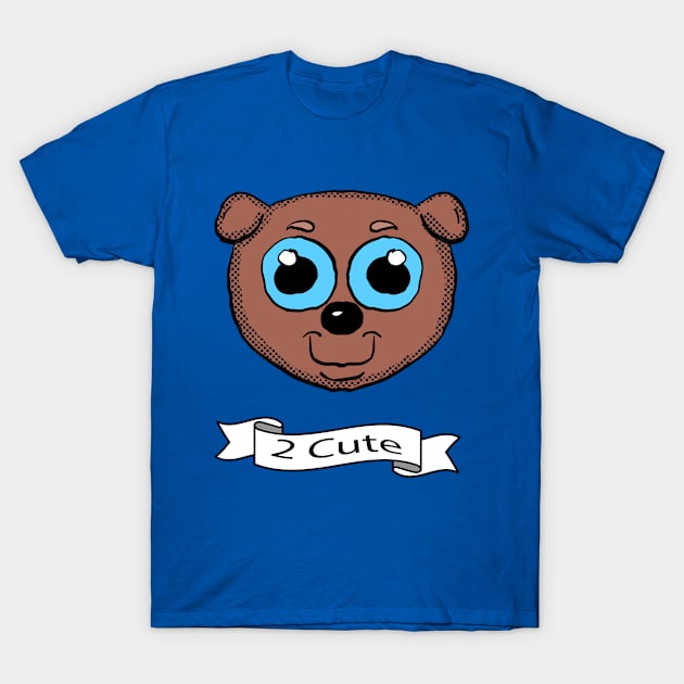 2 Cute Puppy Head Design T-Shirt by Eric03091978